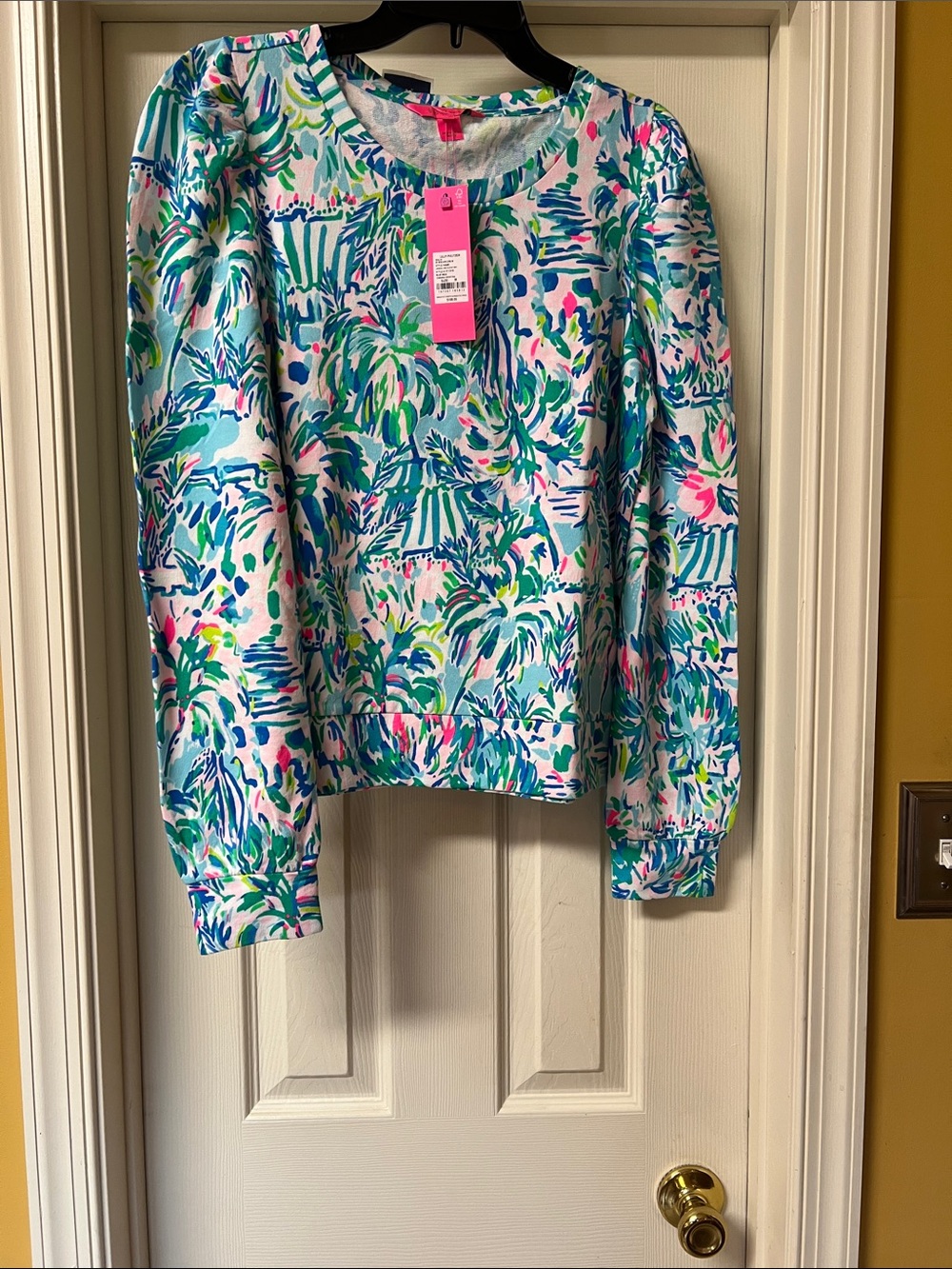 Lilly Pulitzer Blue Ibiza Cabana Cocktail Long Sleeve - Picture 3 of 6